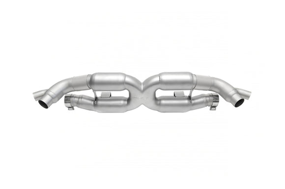 SOUL Turbo X-Pipe Exhaust - Reuse Factory Tips for 13-19 Porsche 991.1