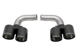 SOUL Muffler Bypass Pipes - Carbon Fiber Tips for 05-08 Porsche 997.1 Carrera