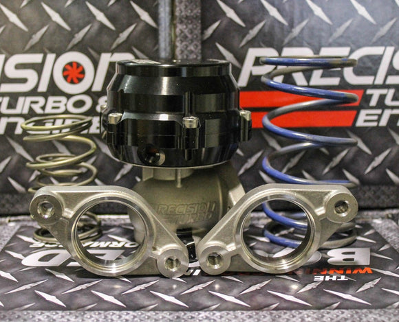 Precision Turbo 39mm Wastegate PW39  w/ 5 Springs + Flanges Compatible with Tial 38mm F38 PBO085-1000