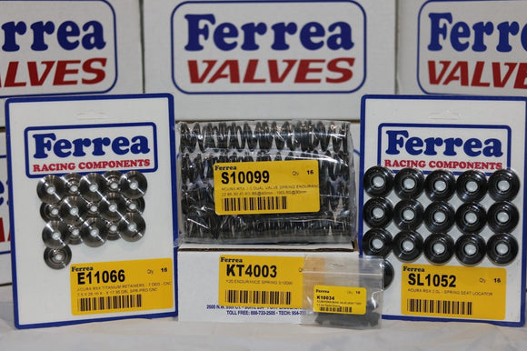 Ferrea 80lbs Dual Valvesprings, Keepers, Titanium Retainers Acura K20A2 KT4003