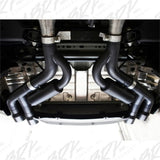 MBRP 2.5in Dual Axle Back Exh4in Dual Wall Tips for 18-20 Ford Mustang GT