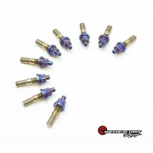 SpeedFactory Honda/Acura K-Series Titanium Burnt Intake Manifold (8pc) Stud Kit