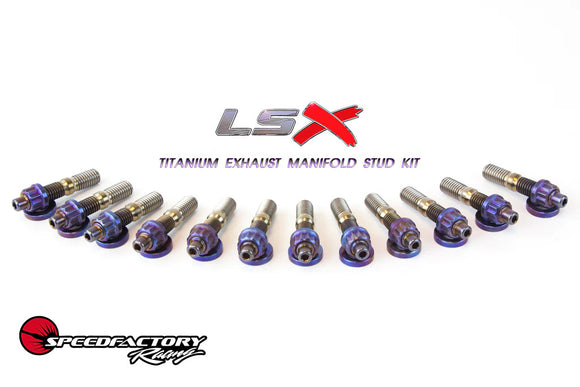 SpeedFactory Titanium Exhaust Manifold Stud Kit for Chevrolet/GM LSX