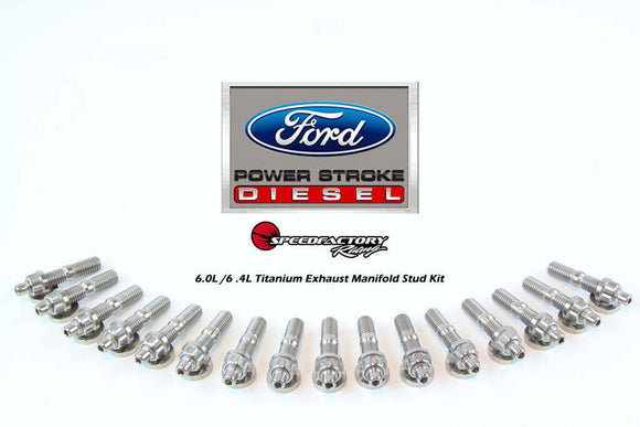 SpeedFactory Titanium Exhaust Manifold Stud Kit for Ford Powerstroke 6.7L Diesel