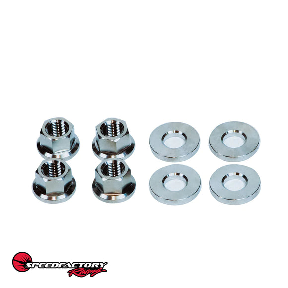 SpeedFactory Racing Titanium Front Upper Control Arm Hardware Kit -RAW