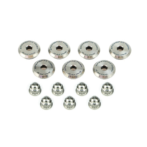 SpeedFactory Titanium Valve Cover Hardware Set B18a/b B20 Non Vtec -Raw Finish