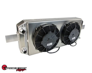 SpeedFactory Tucked Radiator w/ Dual Fans B/D/F/H-Series 16AN Inlet/Outlet