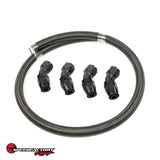 SpeedFactory Racing Tucked Radiator -16 AN Hose & Fitting Kit For B/D/F/H-Ser