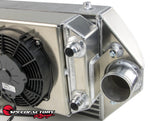 SpeedFactory Racing Dual Backdoor Intercooler | Tucked Radiator Combo K Series 32mm Hose End