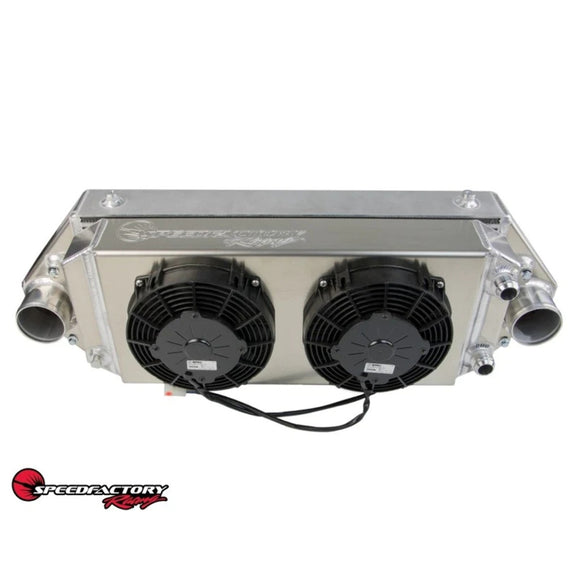 SpeedFactory Racing Dual Backdoor Intercooler | Tucked Radiator Combo K Series 32mm Hose End