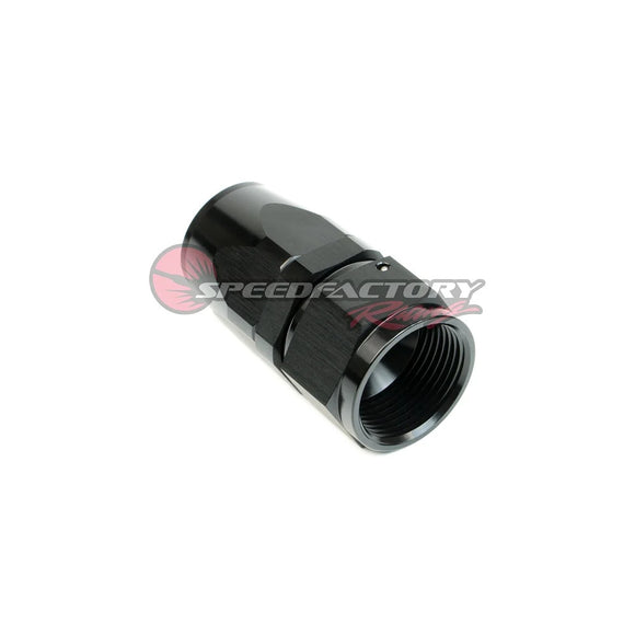 SpeedFactory -16AN Straight Black Hose End Fitting – High‑Quality Swivel
