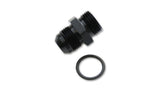 Vibrant -8AN Flare to AN Straight Cut Thread (3/4-16) with O-Ring Adapter Fitting -16831